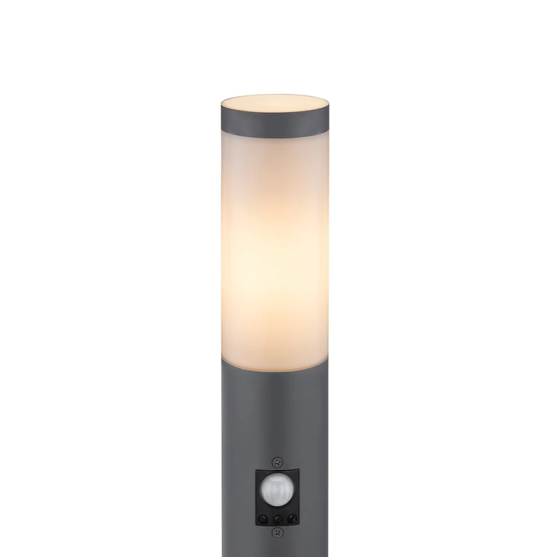 B-Ware Globo Wegeleuchte Boston H 80 cm mit Sensor anthrazit Sockelleuchte Gartenlampe