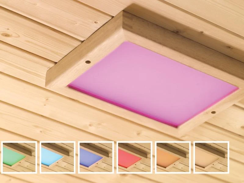 Karibu LED Farblicht Größe 2 inkl. Fernbedienung 3m