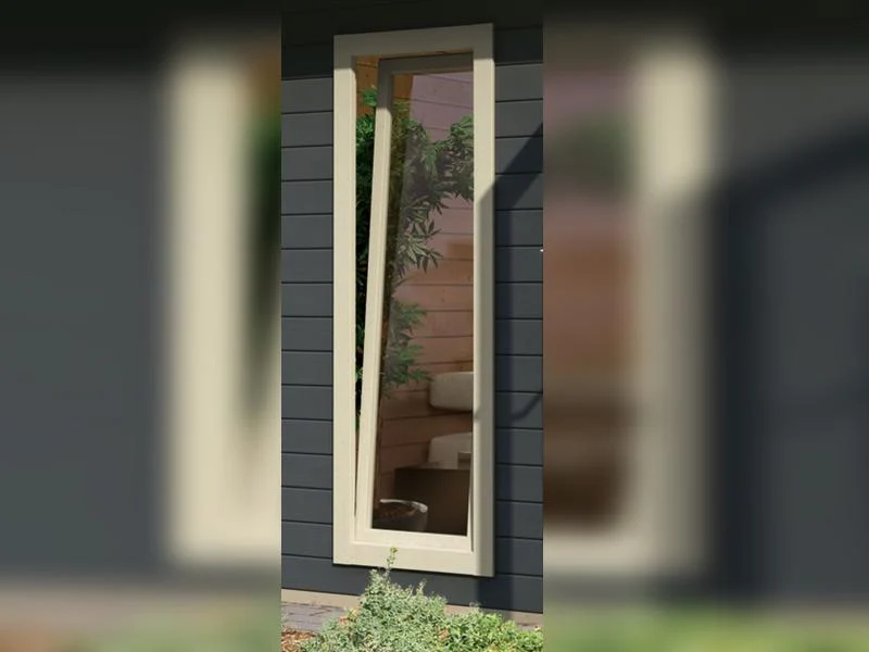 Karibu Saunahaus Mainburg 2 Set A ohne Ofen terragrau