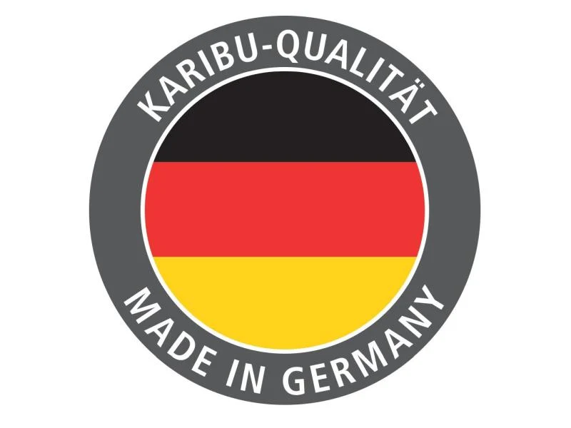 Karibu Saunahaus Mainburg 2 Set A ohne Ofen terragrau