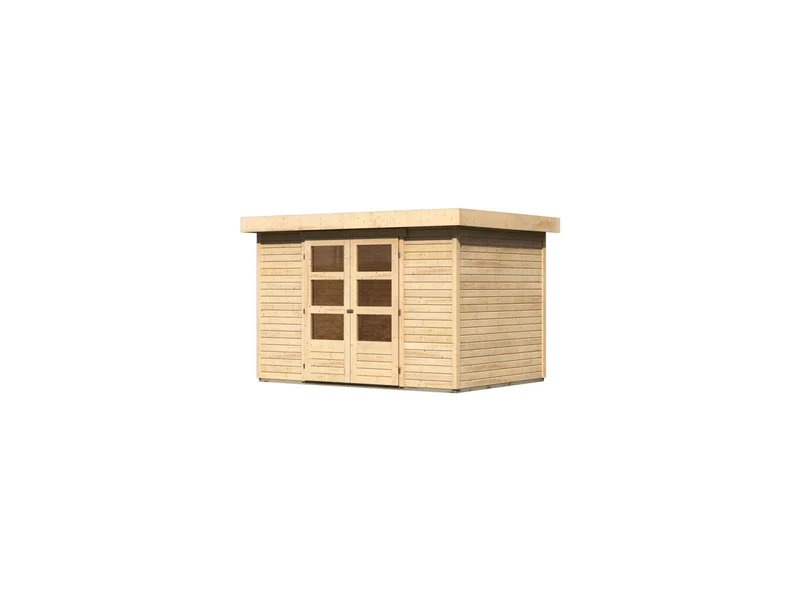 Karibu Gartenhaus Askola 4 natur 19 mm