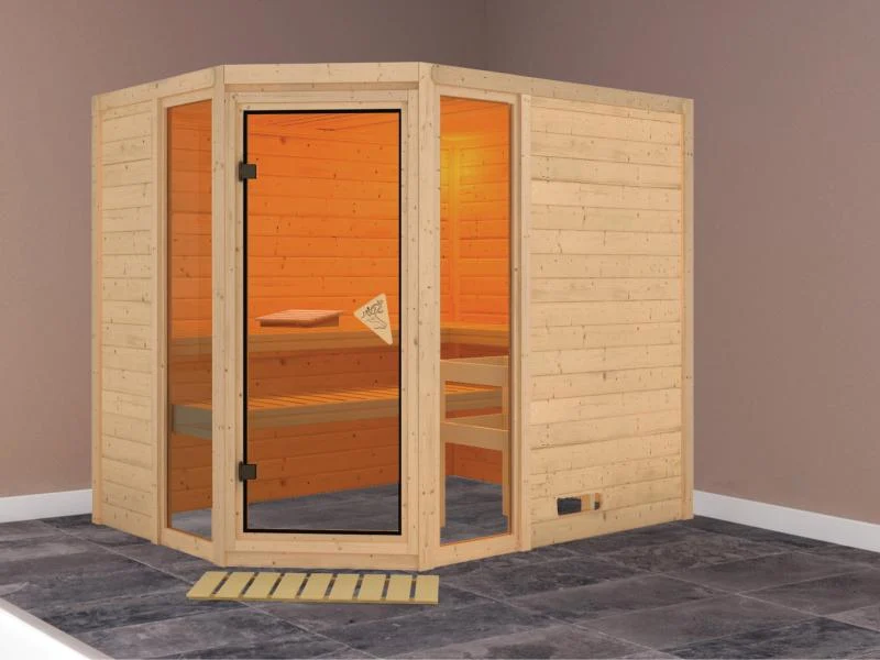 Sinai 3 - Karibu Sauna ohne Ofen - ohne Dachkranz -