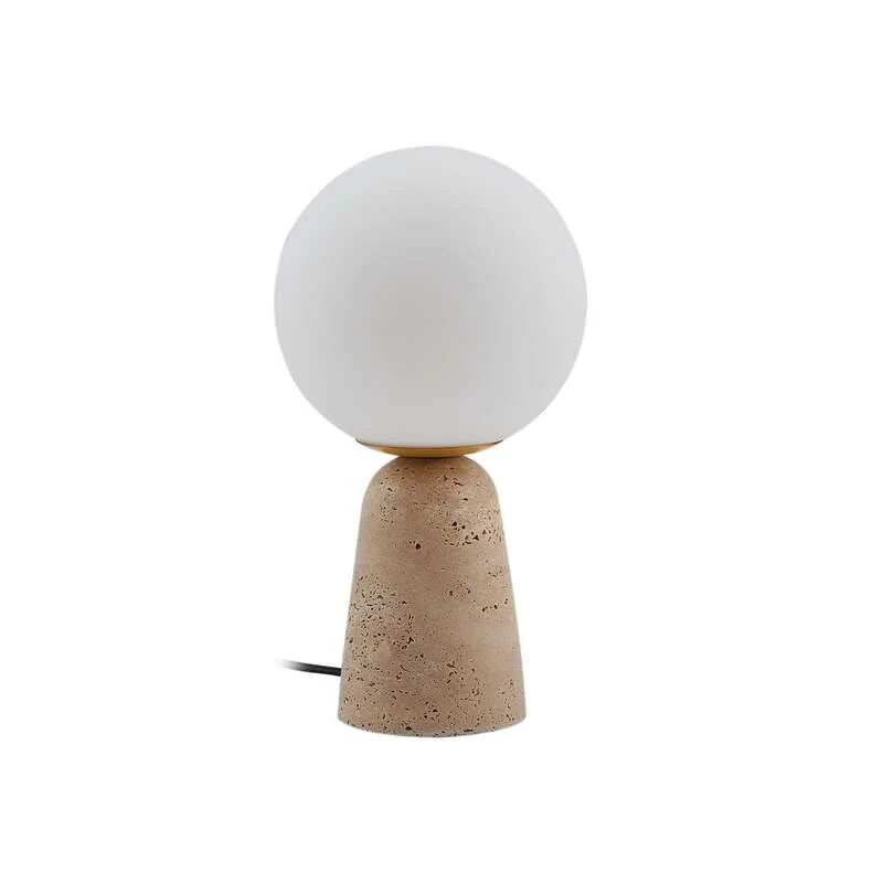 B-Ware Lindby Tischleuchte Kirstan LED Lampe Tischlampe Leuchte Licht beige weiß 33cm