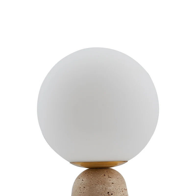 B-Ware Lindby Tischleuchte Kirstan LED Lampe Tischlampe Leuchte Licht beige weiß 33cm