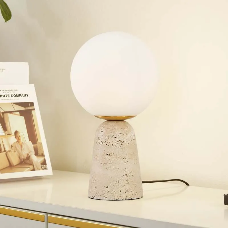 B-Ware Lindby Tischleuchte Kirstan LED Lampe Tischlampe Leuchte Licht beige weiß 33cm