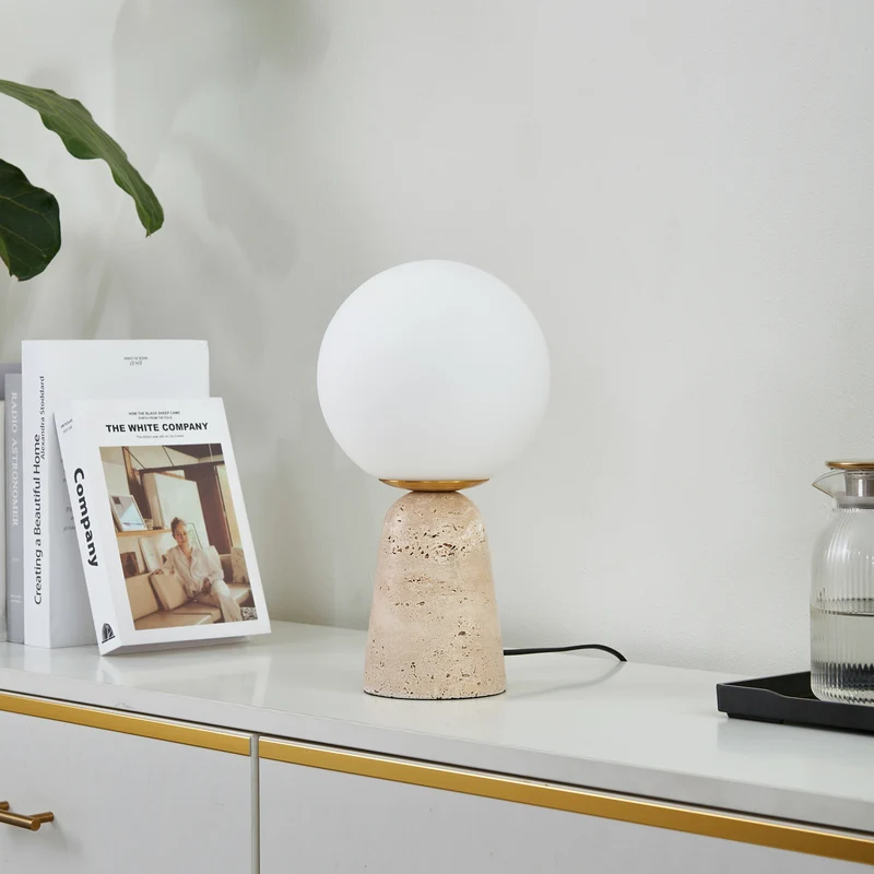 B-Ware Lindby Tischleuchte Kirstan LED Lampe Tischlampe Leuchte Licht beige weiß 33cm