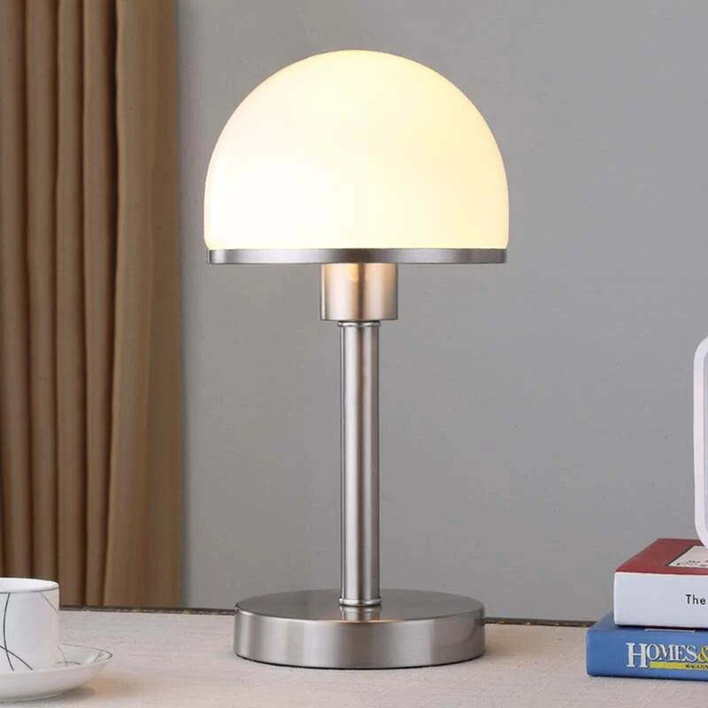 B-Ware Lindby Tischleuchte Jolie LED Lampe Tischlampe Touchfunktion nickel 39cm Höhe