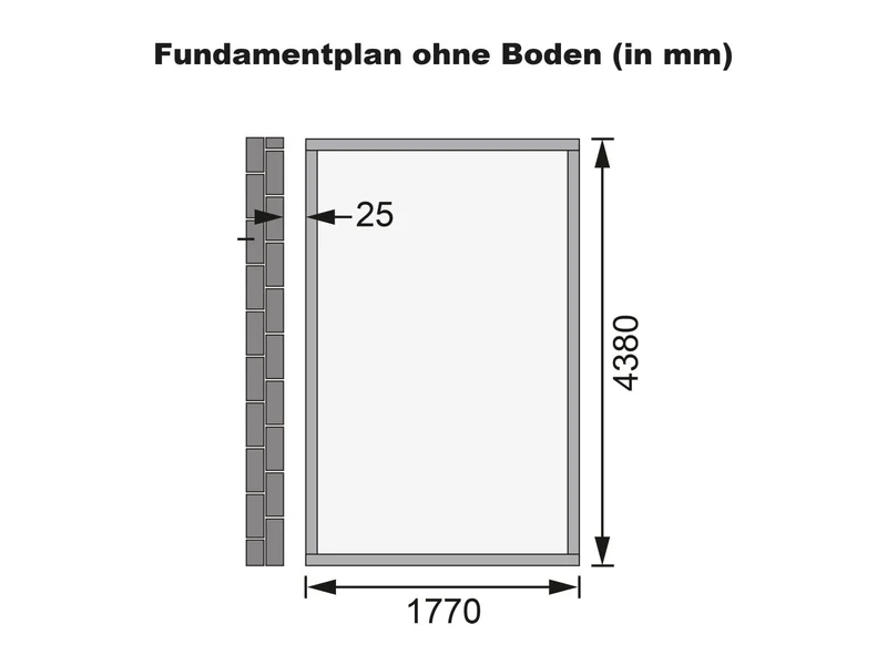 Karibu Gartenhaus Wandlitz 5 terragrau 19 mm