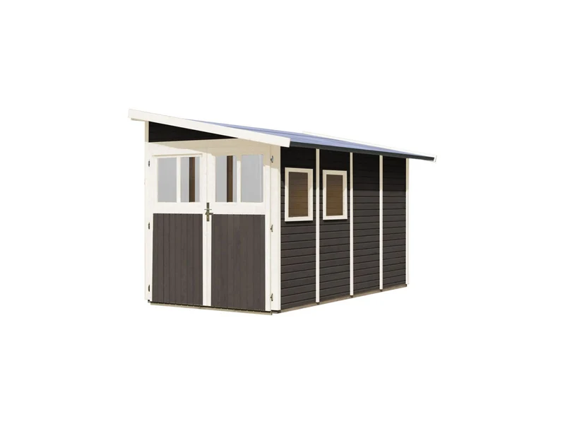 Karibu Gartenhaus Wandlitz 4 terragrau 19 mm