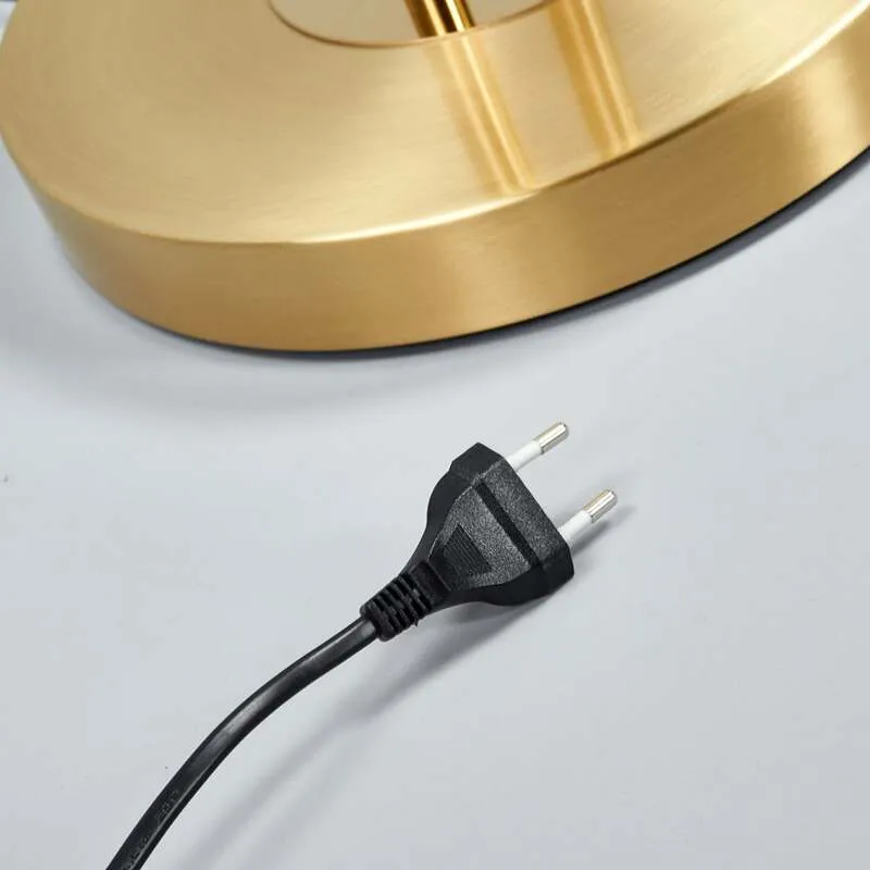 B-Ware Lindby Stehlampe Eda LED dimmbar messing matt Leselampe 180cm Höhe 3200 Lumen