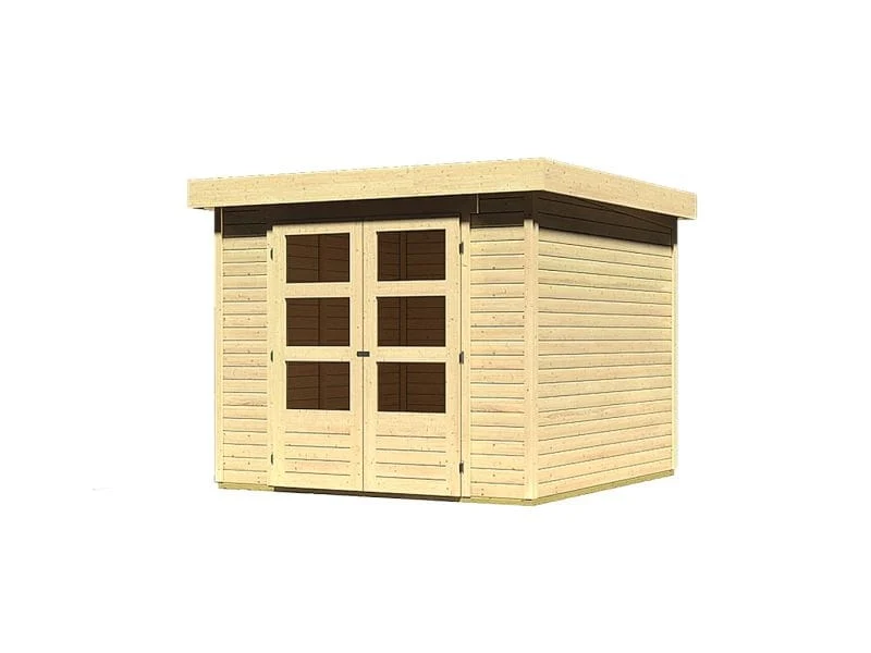 Karibu Gartenhaus Askola 3,5 natur 19 mm
