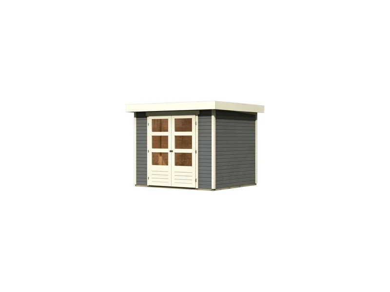 Karibu Gartenhaus Askola 3 terragrau 19 mm