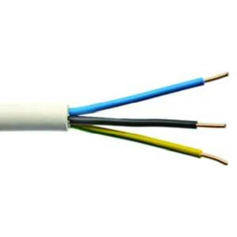 B-Ware Mantelleitung Installationskabel NYM-J 3 G Stromkabel PVC Grau 3 x 2.5 mm² 50 m