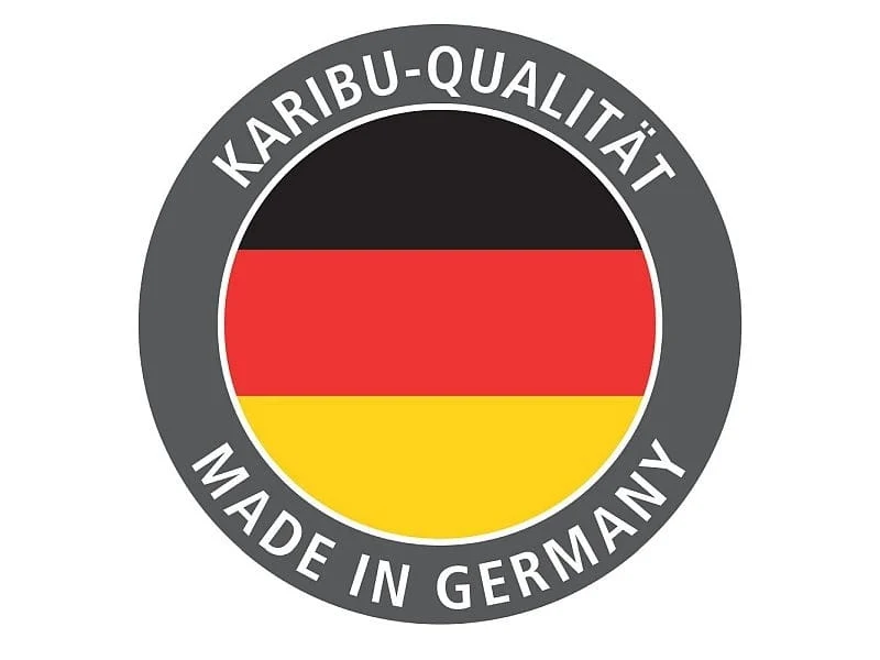Karibu Saunahaus Mainburg 5 Set B ohne Ofen terragrau