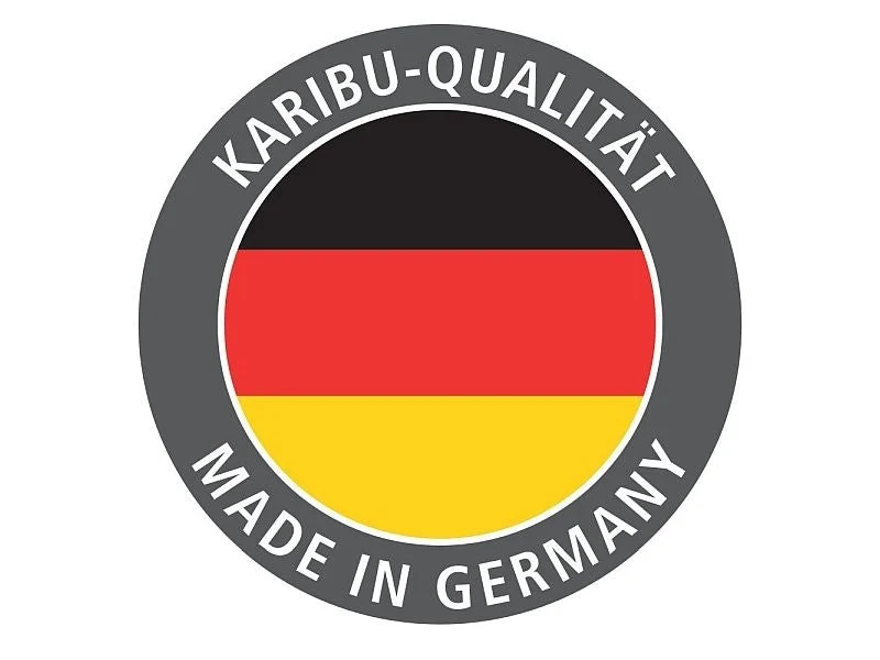 Karibu Saunahaus Mainburg 5 Set A ohne Ofen terragrau