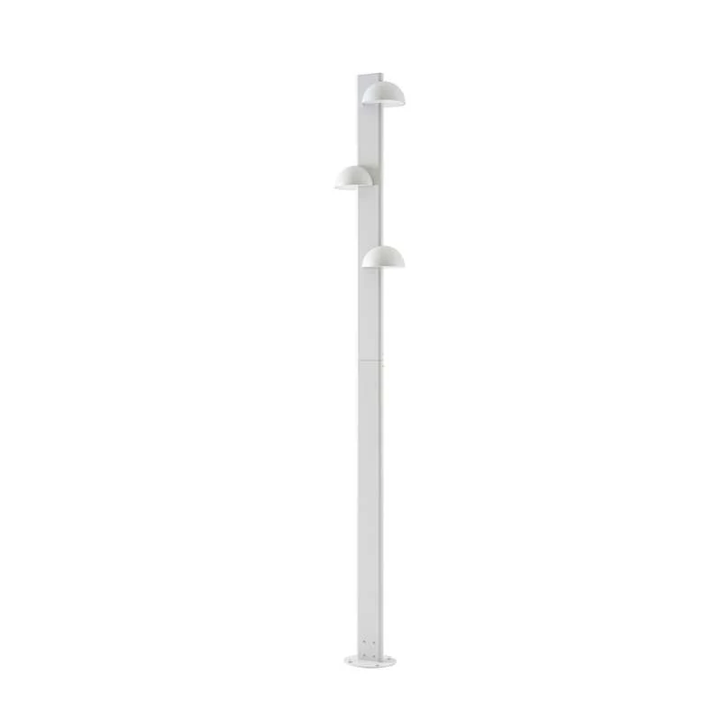 B-Ware Lucande Außenleuchte Velira LED Gartenlampe 220cm hellgrau IP44 warmweiß 2700lm
