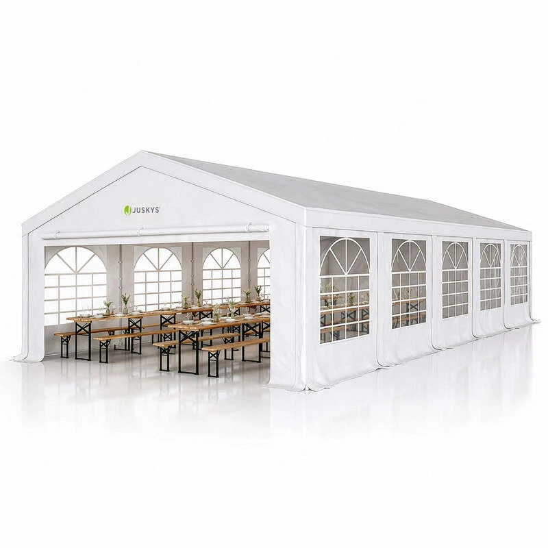 B-Ware Gartenzelt Partyzelt Gala 5x10m Pavillon wasserdicht UV-Schutz für Party Garten