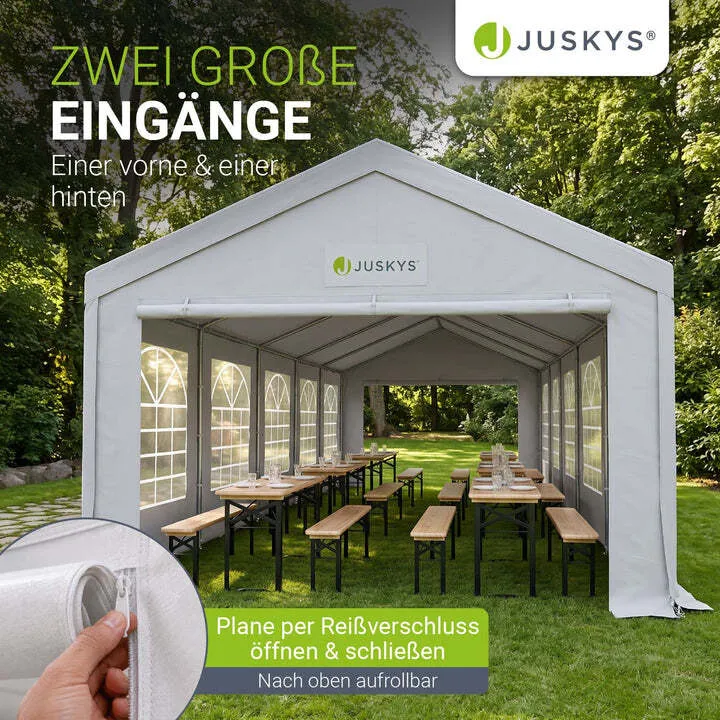 B-Ware Gartenzelt Partyzelt Gala 5x10m Pavillon wasserdicht UV-Schutz für Party Garten