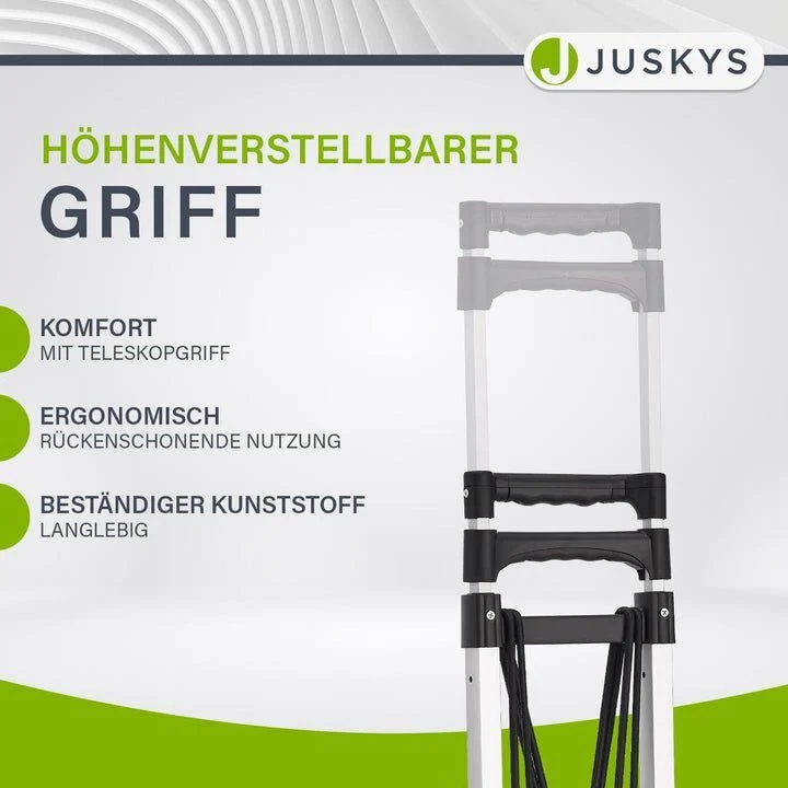B-Ware Klappbare Treppensackkarre Alu Sackkarre bis 80kg höhenverstellbar Wagen