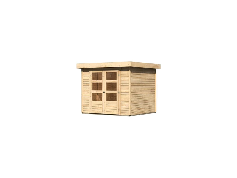 Karibu Gartenhaus Askola 3 natur 19 mm