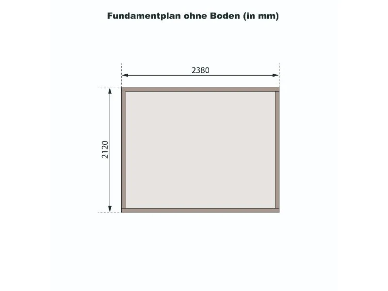 Karibu Gartenhaus Askola 3 natur 19 mm
