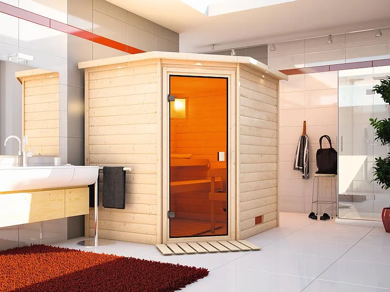 Karibu Massivholzsauna Mia 38 mm