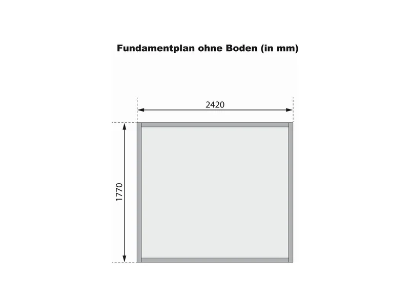 Karibu Gerätehaus Dalin 1 natur 14 mm