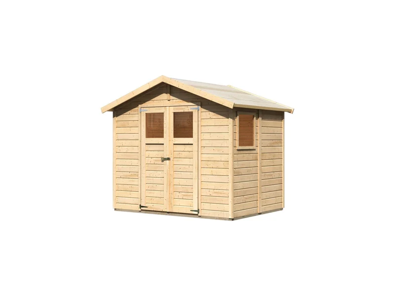 Karibu Gerätehaus Dalin 1 natur 14 mm