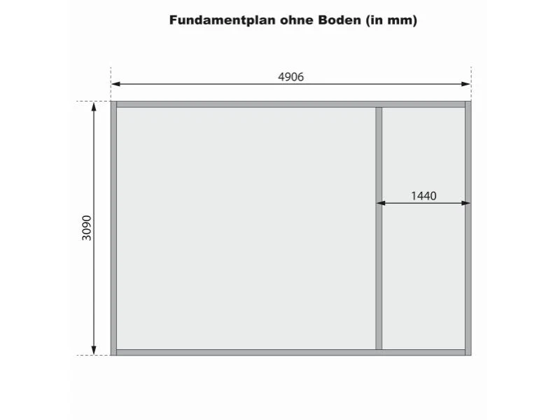 Karibu Gartenhaus Lagor 2 38 mm 2-Raum-Haus