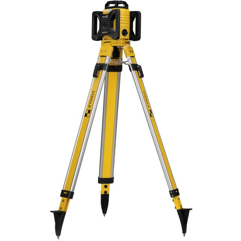 B-Ware Stabila Rotationslaser Lasergerät LAR 160 Set Stativ 5 m Nivellierlatte Laser