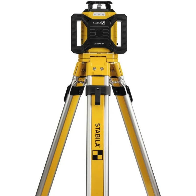 B-Ware Stabila Rotationslaser Lasergerät LAR 160 Set Stativ 5 m Nivellierlatte Laser