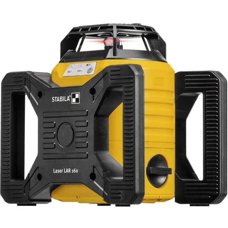 B-Ware Stabila Rotationslaser Lasergerät LAR 160 Set Stativ 5 m Nivellierlatte Laser