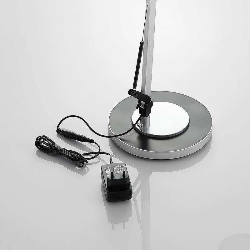 B-Ware Lindby Tischlampe LED dimmbar Rilana verstellbar silber 12x46,5cm Leuchte Licht