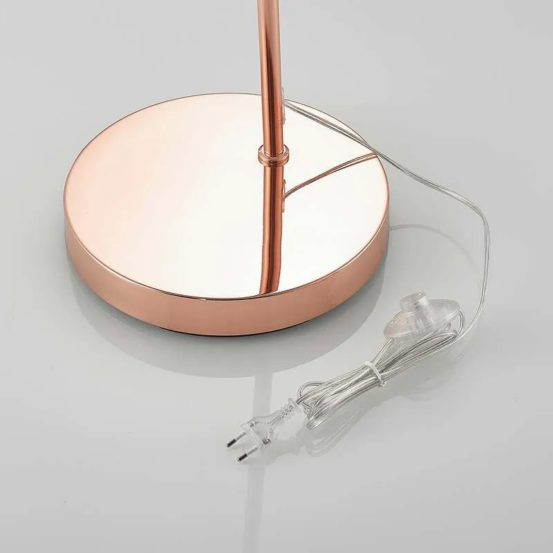 B-Ware Lindby Stehleuchte Bogenlampe Lennart LED Lampe höhenverstellbar kupfer 183cm
