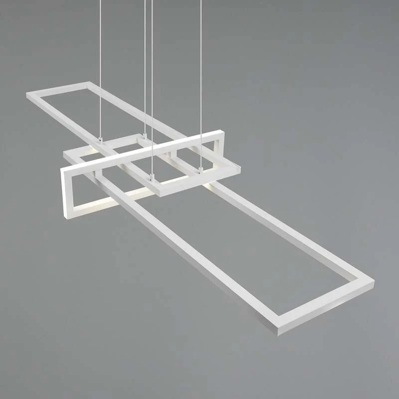 B-Ware Trio Lighting LED-Hängeleuchte Salinas, 4.000 K, weiß matt Lampe Leuchte IP20