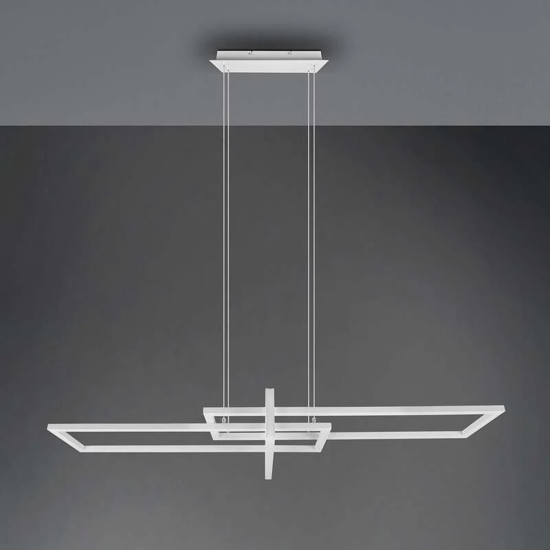 B-Ware Trio Lighting LED-Hängeleuchte Salinas, 4.000 K, weiß matt Lampe Leuchte IP20