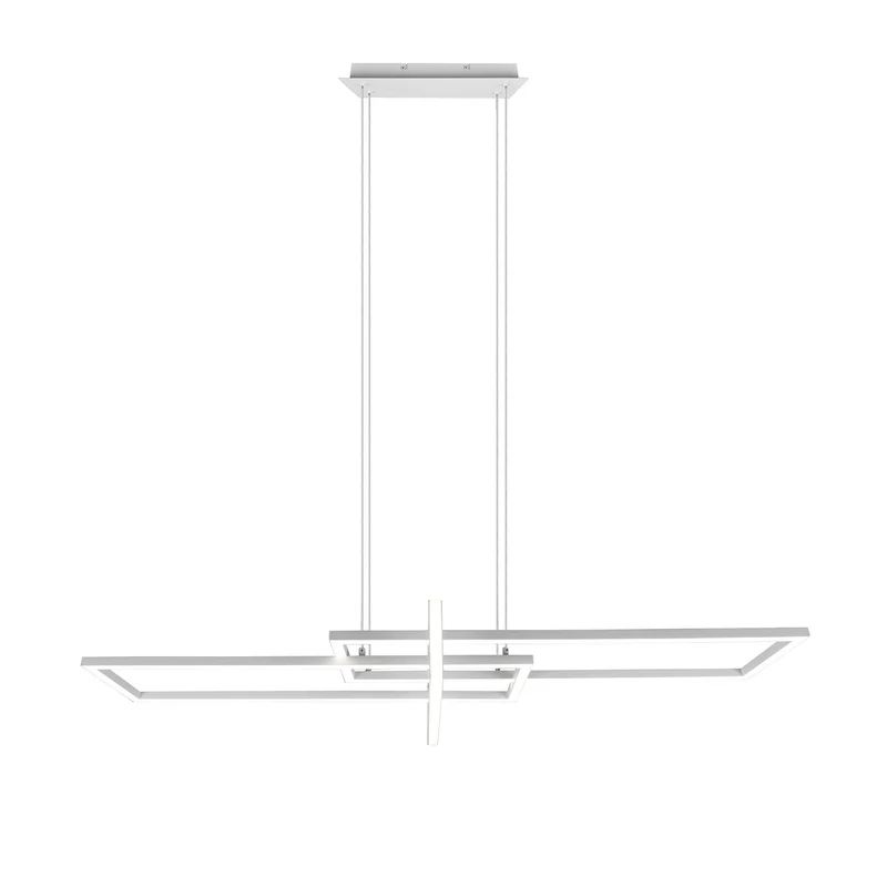 B-Ware Trio Lighting LED-Hängeleuchte Salinas, 4.000 K, weiß matt Lampe Leuchte IP20