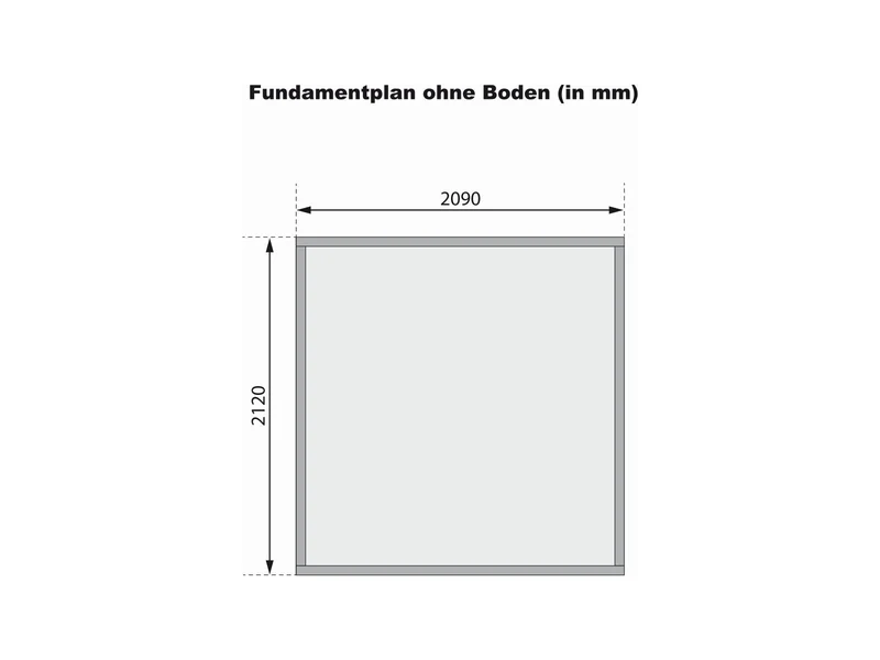 Karibu Gartenhaus Askola 2 terragrau 19 mm