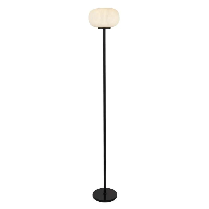 B-Ware Searchlight Stehleuchte Lumina Standlampe Wohnzimmer Glas Schirm Weiß Modern134