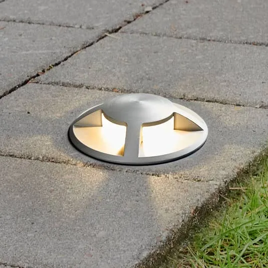 B-Ware Lucande LED-Bodeneinbaustrahler Anina Wegeleuchte Gartenleuchte Sockelleuchte