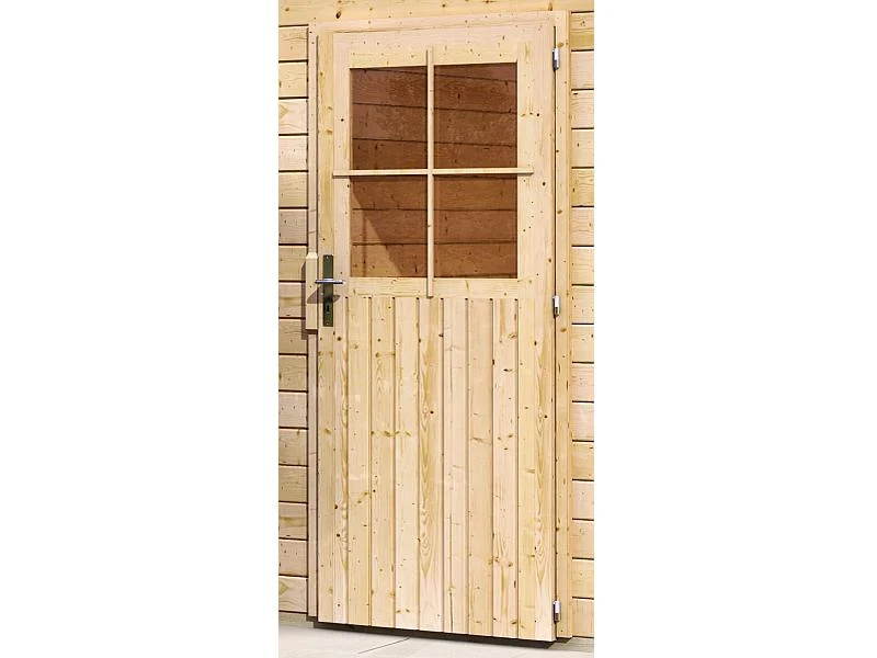 Karibu Blockbohlengarage 38 mm natur