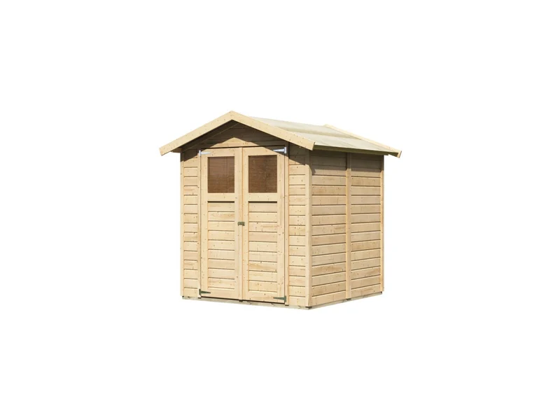Karibu Gerätehaus Dahme 3 natur 14 mm