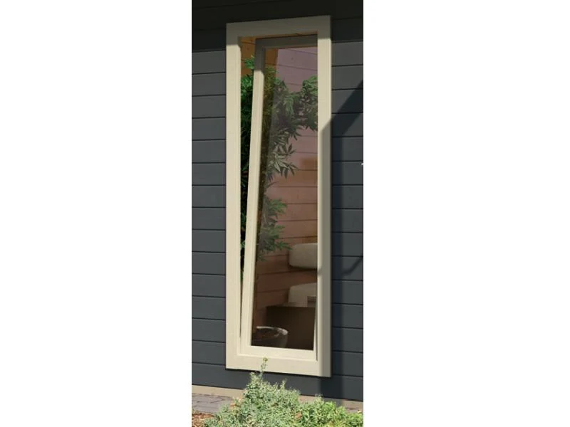 Karibu Saunahaus Mainburg 3 Set B ohne Ofen terragrau