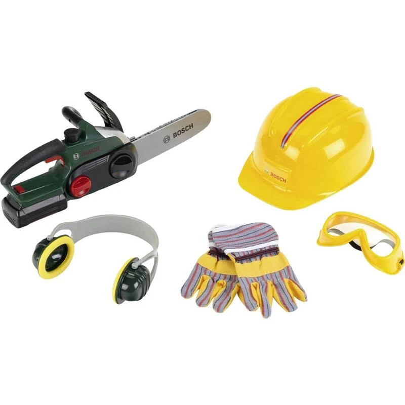 B-Ware Theo Klein Kettensäge Bosch Spielzeug Kettensägen-Set für Kinder schwarz inkl.