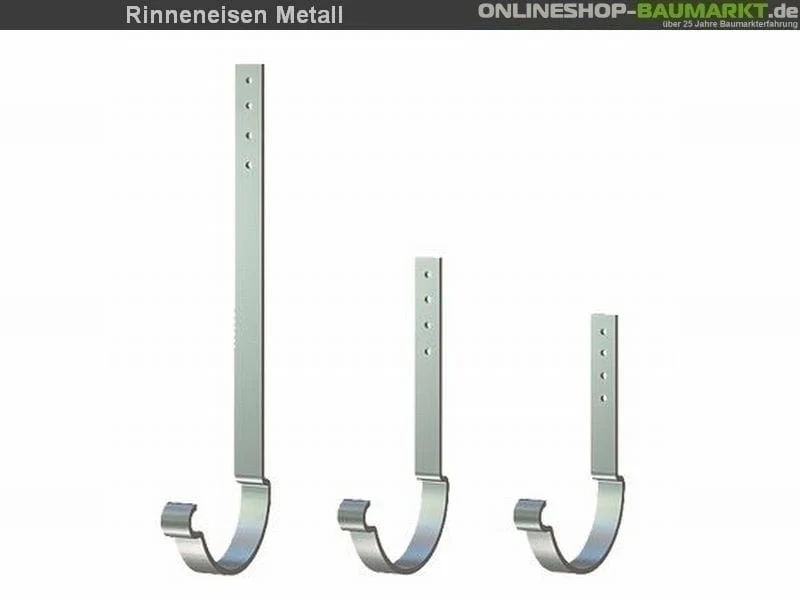 Metall-Dachrinne dunkelgrau Pultdach 800 cm