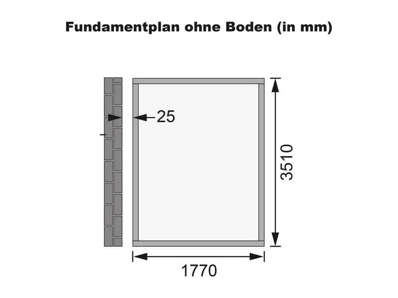 Karibu Gartenhaus Wandlitz 4 natur 19 mm