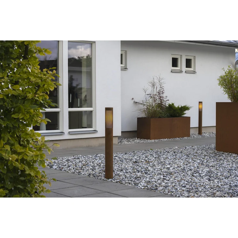 B-Ware Konstsmide Wegeleuchte Gartenleuchte Outdoor Beleuchtung PISTOIA rost E27