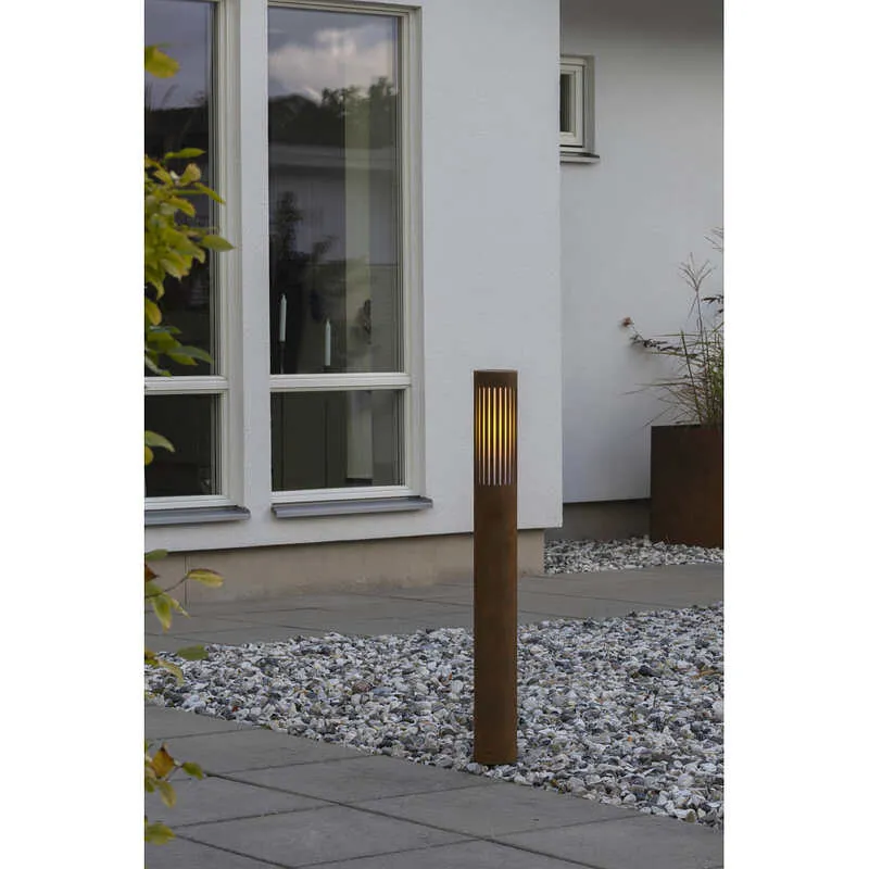 B-Ware Konstsmide Wegeleuchte Gartenleuchte Outdoor Beleuchtung PISTOIA rost E27