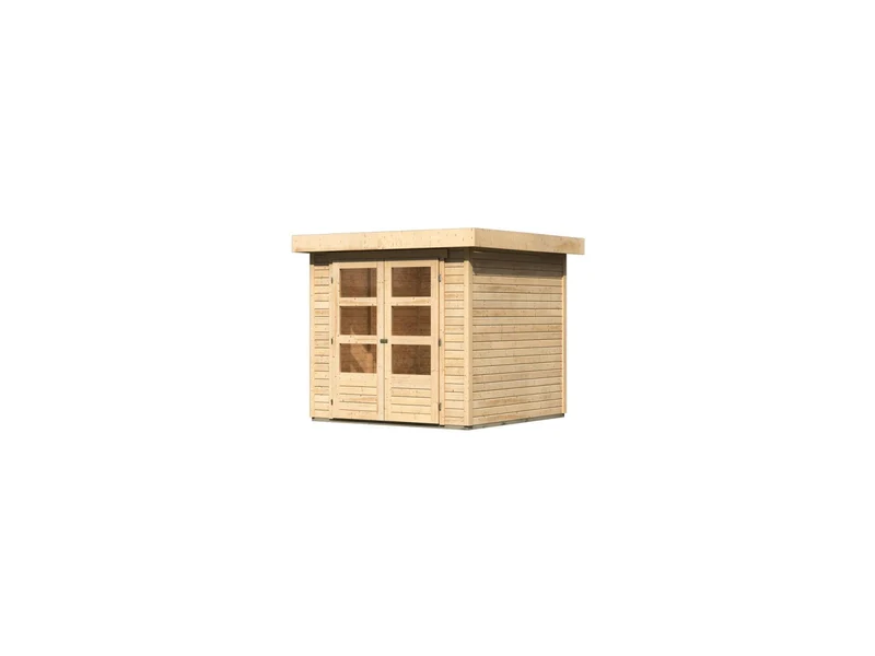 Karibu Gartenhaus Askola 2 natur 19 mm