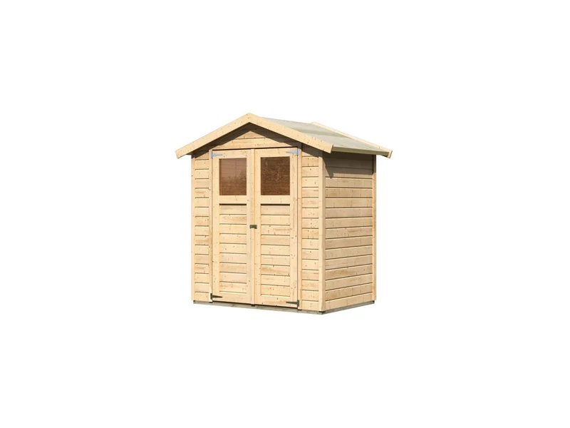 Karibu Gerätehaus Dahme 1 natur 14 mm